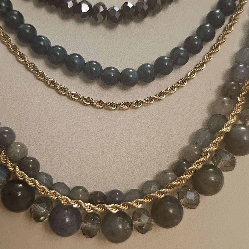 Vintage Elegant Multi Strand Statement Necklace. - image 7